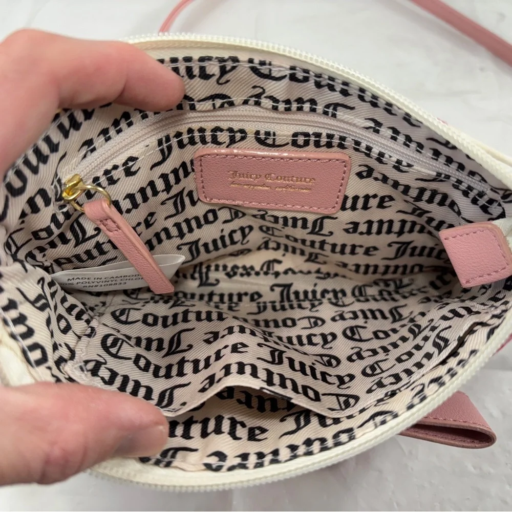 Juicy Couture Pick Ur Petal  Peek A Bow Floral Crossbody new no tags - Picture 9 of 10